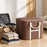 45x33x25cm Non-Woven Fabric Large Capacity Storage Bag with Handles for Clothes Bedding - Brown - 6