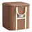 50x50x60cm Non-Woven Fabric Large Capacity Storage Bag with Handles for Clothes Bedding - Brown - 1