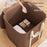 50x50x60cm Non-Woven Fabric Large Capacity Storage Bag with Handles for Clothes Bedding - Brown - 3