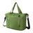 Collapsible Travel Tote Bag Lightweight Nylon Expandable Luggage Handbag with Shoulder Strap - Forest Green - 2