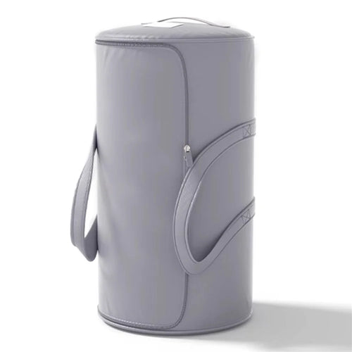 Size M 26x52cm Cylindrical Sateen Storage Bag Large Capacity Roll-Up Quilt Clothes Organizer - Grey - 1