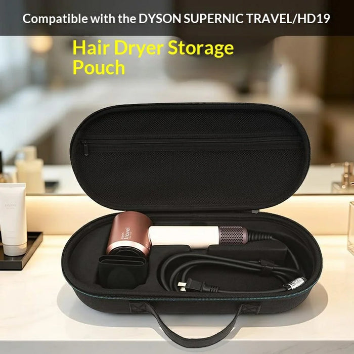 Storage Case for Dyson Supersonic Travel HD19 Hair Dryer Oxford Fabric EVA Portable Cover Storage Bag - Black - 4