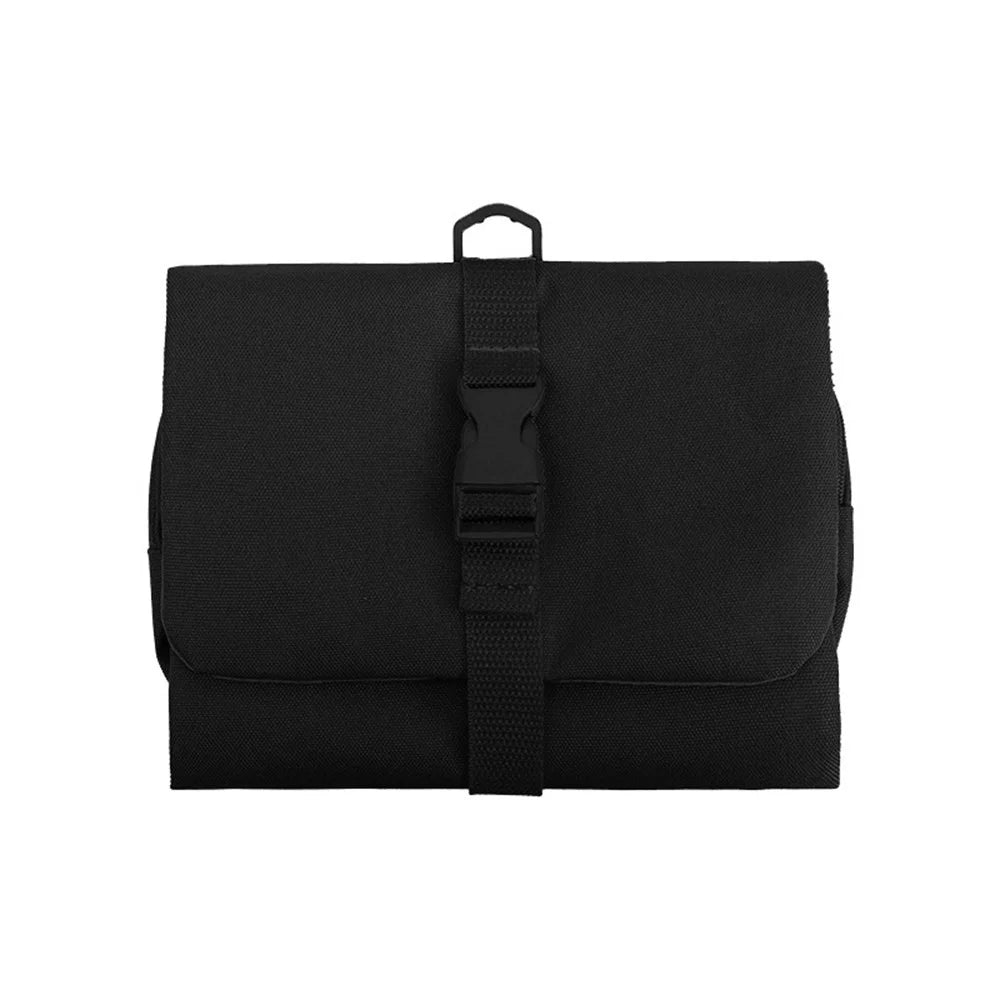 Hanging Makeup Toiletry Bag Large Capacity Detachable Travel Cosmetic Organizer - Black - 6