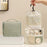 Hanging Toiletry Bag Taslon Fabric Cosmetic Storage Pouch for Travel - Beige - 4
