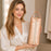 Hair Dryer Storage Bag Quilted Pearlescent Cotton Heat Insulating Organizer Pouch with Handle - Gold - 3