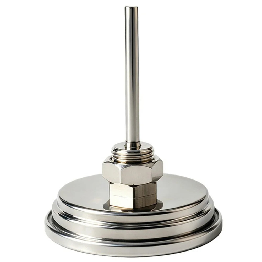 TS-BX84 50-550 Degrees Fahrenheit Bimetallic Thermometer 83mm Dial Stainless Steel for Oven Grill Boiler - 2
