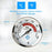 TS-BX85 Bimetallic Thermometer 100-500 Degrees Fahrenheit 83mm Dial Axial Mount for BBQ Grill Oven - 4