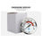 TS-BX85 Bimetallic Thermometer 100-500 Degrees Fahrenheit 83mm Dial Axial Mount for BBQ Grill Oven - 6