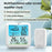 TS-8085 Wireless Weather Station Color Screen Indoor Outdoor Temperature Humidity Clock - White - 2