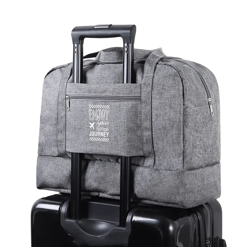 Size S Waterproof Travel Bag with Shoe Compartment Dry Wet Separation Fitness Bag for Gym Swimming - Gray - 1