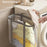 40x26x40cm Hanging Laundry Basket Wall Mounted Dirty Clothes Mesh Storage Bag for Bathroom Bedroom - Light Pink - 7