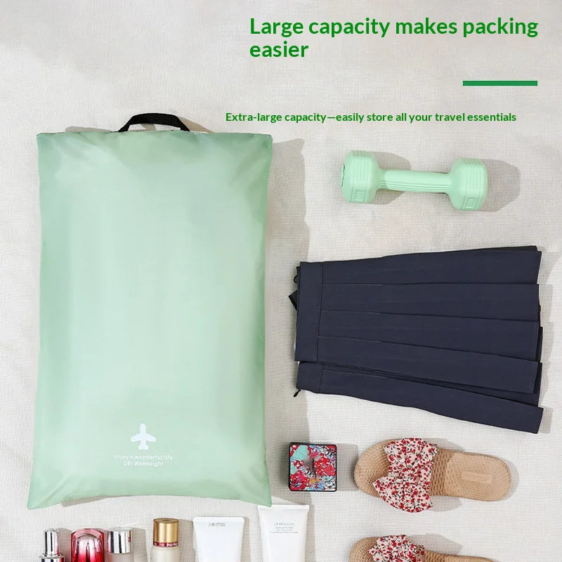 Size S Waterproof Travel Bag Wet Dry Storage Pouch with Handle for Sports Swimming Outdoor - Green - 4