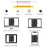 BAELLERRY K9148 RFID Blocking Litchi Texture PU Leather + Aluminum Alloy Case Credit Card Holder Automatic Pop Up Wallet - Black - 7