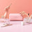 FUNGOOFUN Rectangle Shape Digital Accessories Storage Case Mouse Power Bank Cable Charger EVA Carrying Bag - Orange - 4