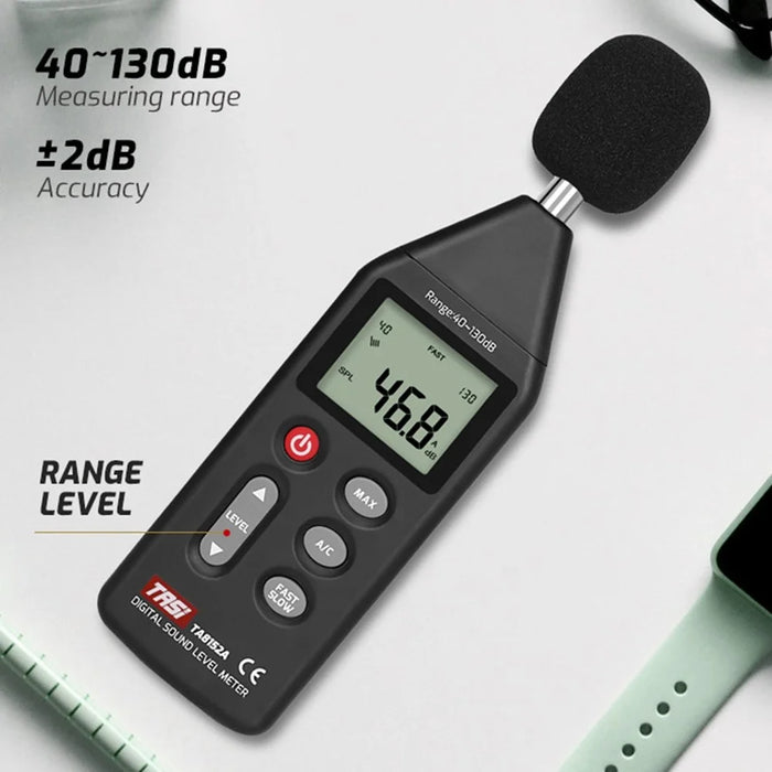 TASI TA8152B LCD Display Digital Sound Level Meter Audio Detector Noise Volume Decibel Tester Support Computer Connection - 3
