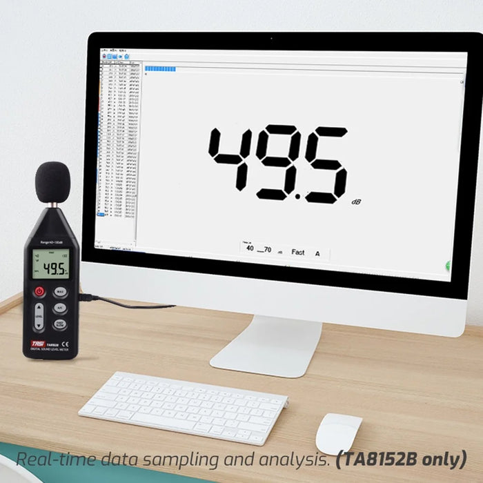 TASI TA8152B LCD Display Digital Sound Level Meter Audio Detector Noise Volume Decibel Tester Support Computer Connection - 6