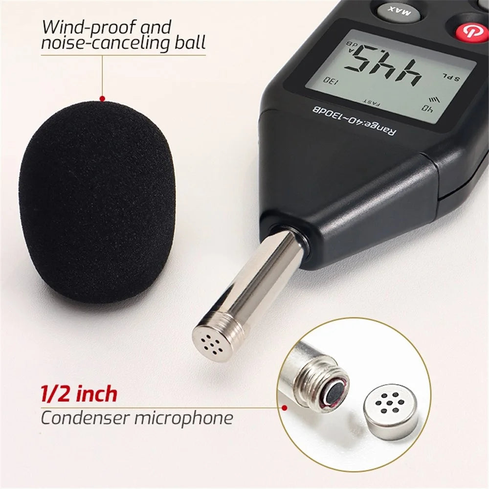TASI TA8152A LCD Display Digital Sound Level Meter Noise Measuring Audio Detector Volume Decibel Tester - 4