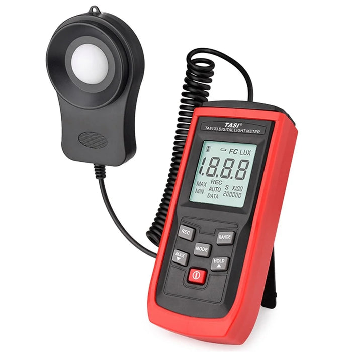 TASI TA8133 High Precision Light Meter 0.1-200000 Lux Digital Luxmeter Integrated Illuminometer Photometer Tester - 1