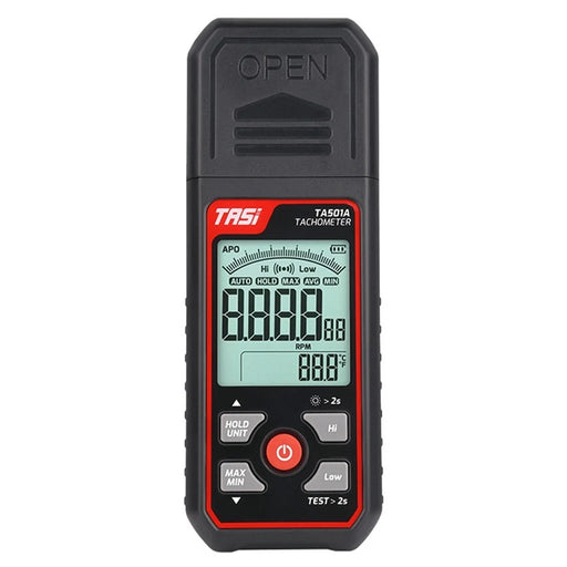 TASI TA501A Handheld Digital Tachometer 2.5-99999RPM Non-contact Rotation Speed Meter for Motors Fans - 1