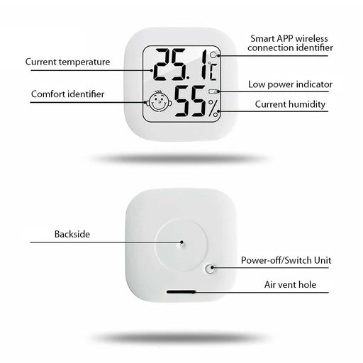 0726B Electronic Digital Thermohygrometer Precise Thermometer Temperature Humidity Meter Support APP Connection - 2