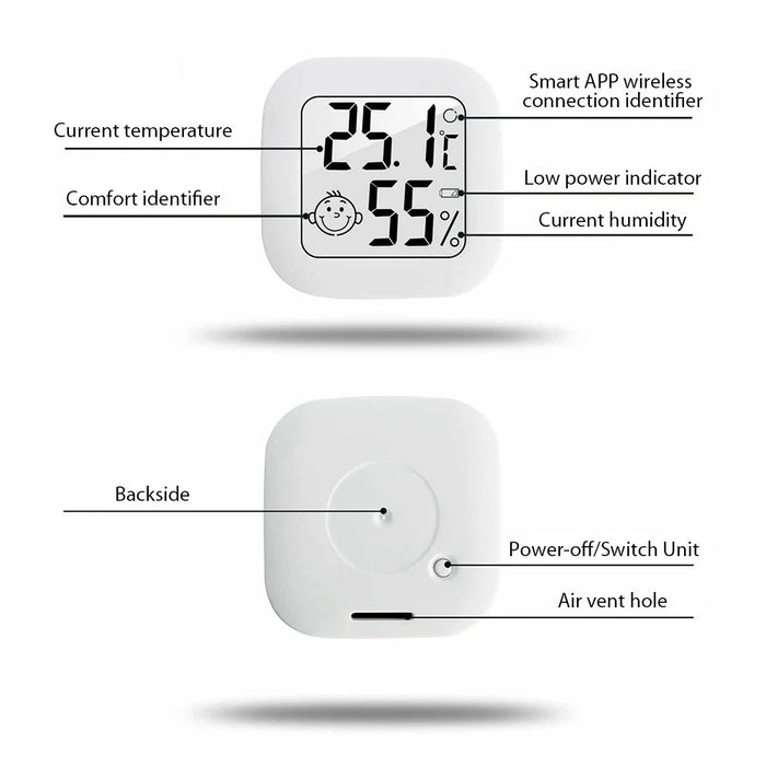 0726B Electronic Digital Thermohygrometer Precise Thermometer Temperature Humidity Meter Support APP Connection - 2