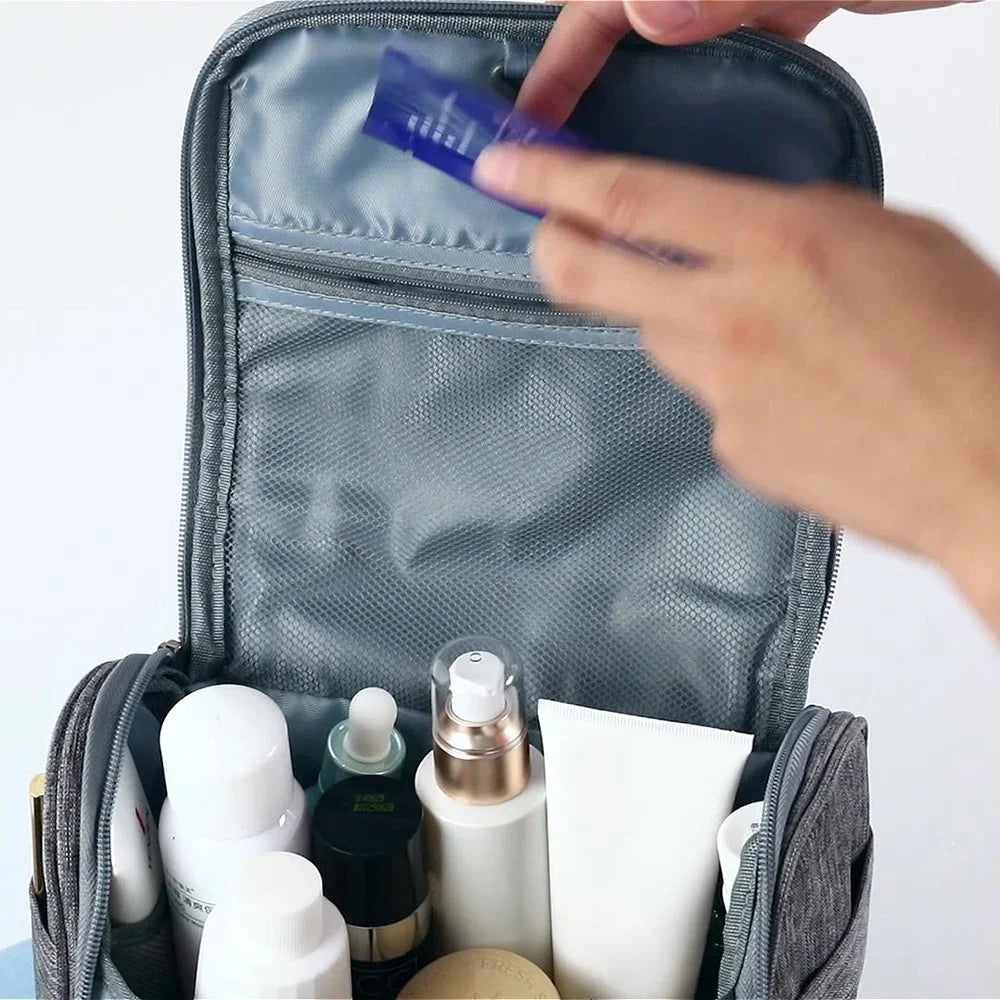 4.5-inch Cable Organizer Bag Portable Single Layer Electronic Digital Accessories Carry Case for USB Cable, Charger, Earphone - Grey - 3