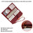 FFY FY22022-19 Ultra Slim Long Wallet Zipper Pocket PU Leather Women Clutch Bi-fold Purse with Wrist Strap - Red - 3