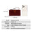 FFY FY22022-19 Ultra Slim Long Wallet Zipper Pocket PU Leather Women Clutch Bi-fold Purse with Wrist Strap - Red - 6