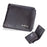 BAELLERRY D9190 Horizontal Tri-fold Short Wallet PU Leather Card Holder Pouch Zipper Coin Purse - Coffee - 1
