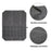 Waterproof Waxed Canvas Chef Knife Scissors Storage Pouch Roll Bag 7 Slots Carrying Case for Kitchen Knives Tools - Grey - 3