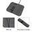 Waterproof Waxed Canvas Chef Knife Scissors Storage Pouch Roll Bag 7 Slots Carrying Case for Kitchen Knives Tools - Grey - 5
