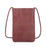 8860 Vertical Style Cowhide Leather Shoulder Bag Wallet Coin Card Phone Pouch with Long Strap - Red - 1