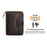 CHANPINCL CLQ320B Cowhide Leather RFID Blocking Small Wallet Zipper Coin Purse with Removable Card Holder - Coffee - 3