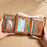 MANBANG 00877 Genuine Leather Tri-fold Wallet Classic Style RFID Blocking Card Pouch Billfold Coin Cash Money Purse - Yellowish-brown - 3