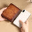 MANBANG 00877 Genuine Leather Tri-fold Wallet Classic Style RFID Blocking Card Pouch Billfold Coin Cash Money Purse - Yellowish-brown - 5