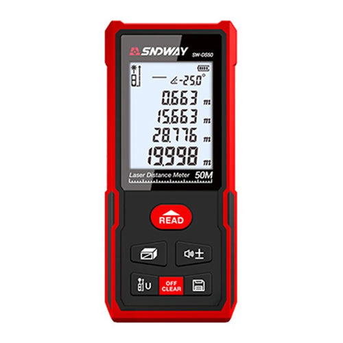 SNDWAY SW-DS50 50M Laser Rangefinder Distance Meter Digital Ruler Laser Tape (No Battery) - 1