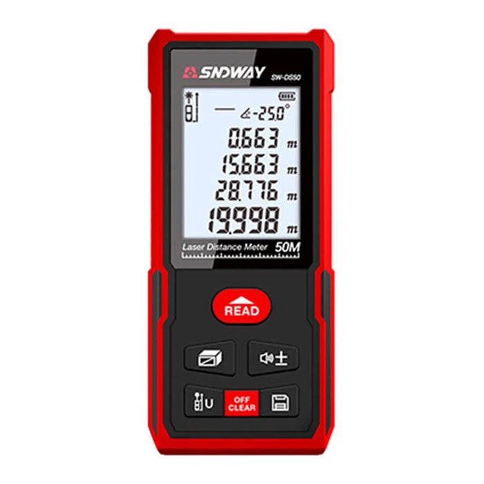 SNDWAY SW-DS50 50M Laser Rangefinder Distance Meter Digital Ruler Laser Tape (No Battery) - 1