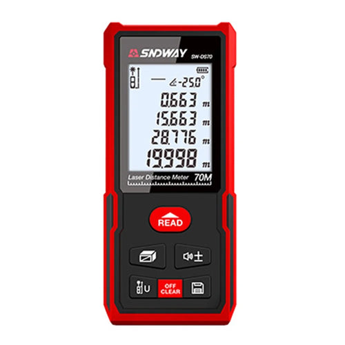 SNDWAY SW-DS70 70M Laser Rangefinder Measuring Tool Distance Meter Digital Ruler Laser Tape (No Battery) - 1