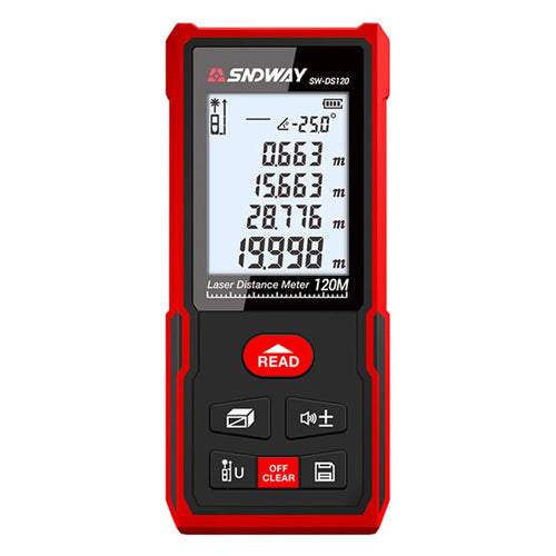 SNDWAY SW-DS120 120M Laser Rangefinder Electronic Angle Sensor Distance Meter Digital Ruler Laser Tape (No Battery) - 1