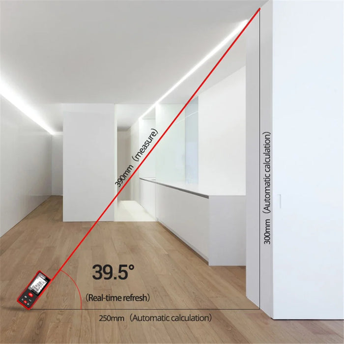 SNDWAY SW-DS120 120M Laser Rangefinder Electronic Angle Sensor Distance Meter Digital Ruler Laser Tape (No Battery) - 3