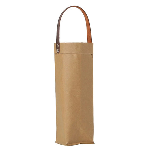 Reusable Premium Kraft Paper Wine Gift Bag with Handle, Wine Storage Bag for for Christmas Wedding Party - 1
