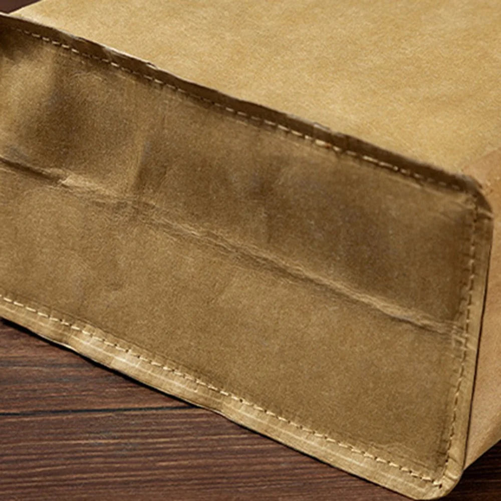 Reusable Premium Kraft Paper Wine Gift Bag with Handle, Wine Storage Bag for for Christmas Wedding Party - 7