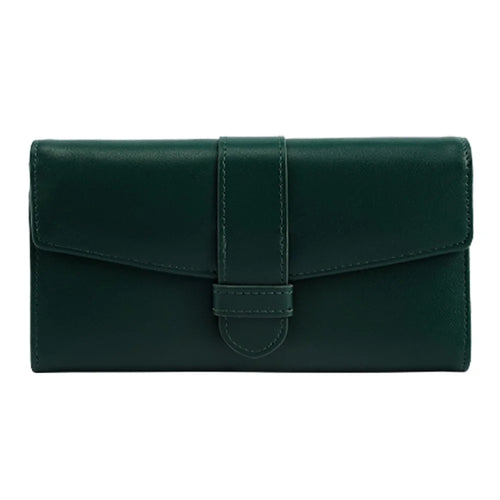 FFY FY207-38 Stylish Women PU Leather Tri-fold Wallet Multi Card Slots Clutch Bag Purse - Green - 1