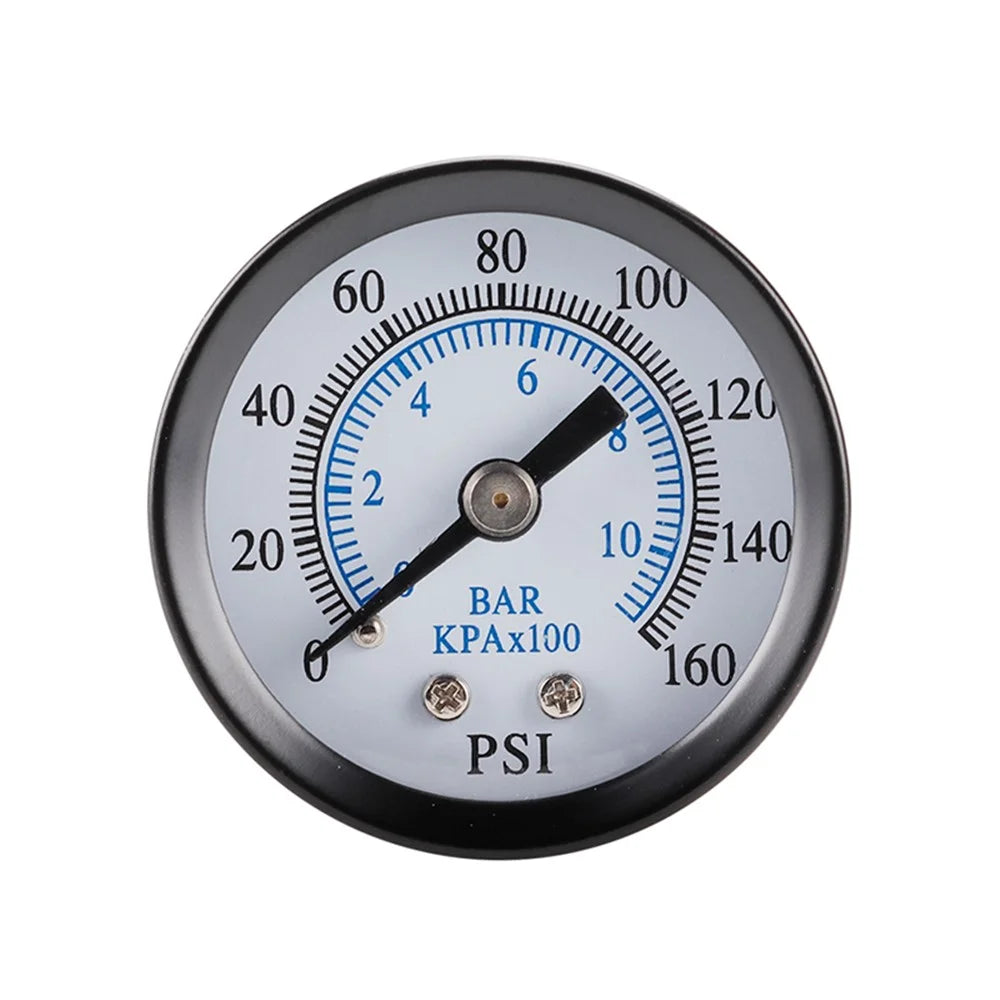 TS-40-10bar 0-160 PSI Range Pressure Gauge Stainless Steel Dual Scale Economical All Purpose Pressure Water Pressure Gauge - 1