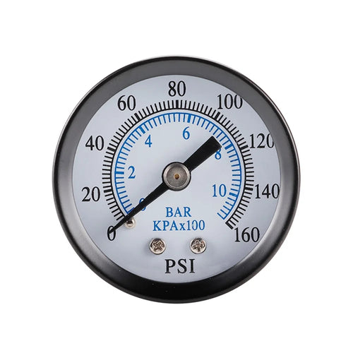 TS-40-10bar 0-160 PSI Range Pressure Gauge Stainless Steel Dual Scale Economical All Purpose Pressure Water Pressure Gauge - 1
