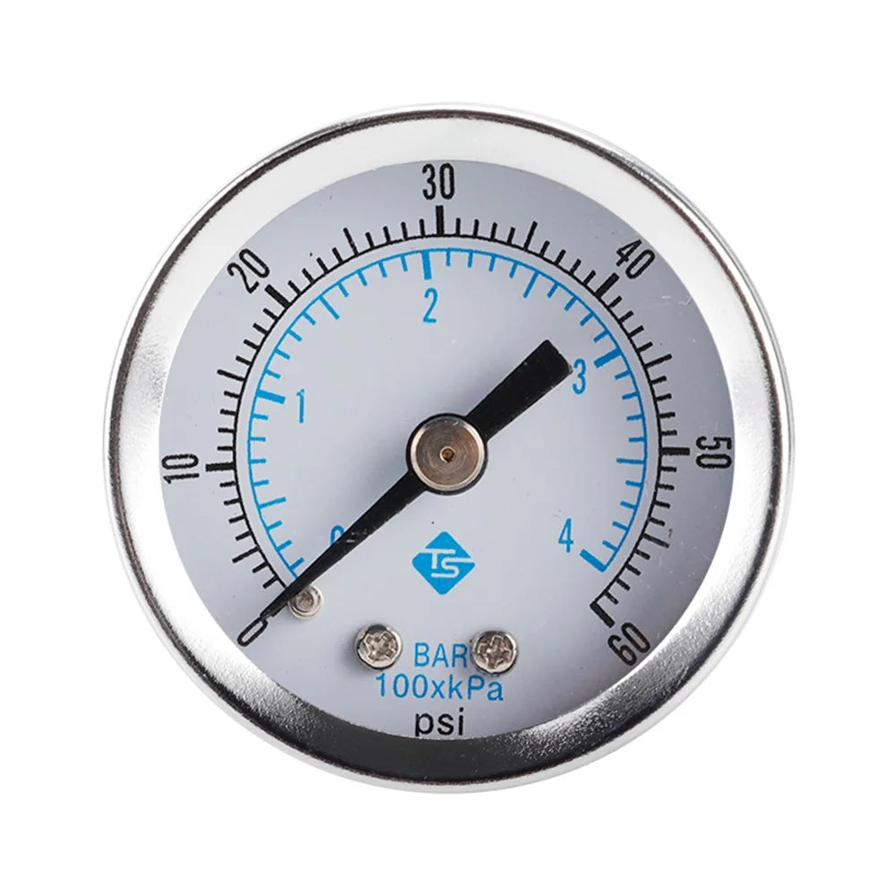 TS-Z51 Dual Scale Economic Pressure Gauge Water Pressure Gauge Stainless Steel 1 / 8'' NPT Lower Mount - 1