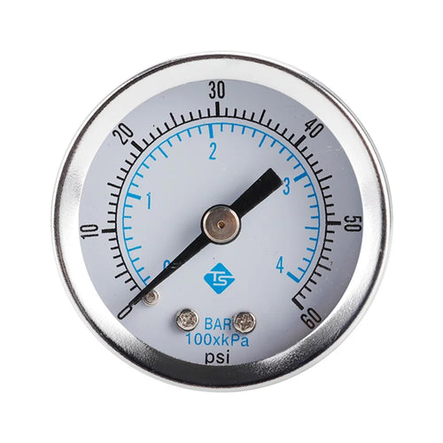 TS-Z51 Dual Scale Economic Pressure Gauge Water Pressure Gauge Stainless Steel 1 / 8'' NPT Lower Mount - 1