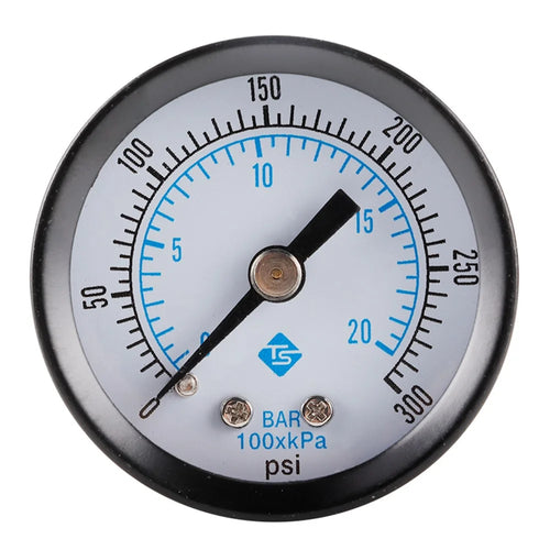 TS-40-300PSI High Precision 0-20Bar Oil Pressure Gauge Water Pressure Gauge Dual Scale Gas Pressure Gauge - 1