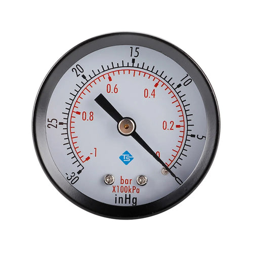 TS-Z50A Dual Scale Water Pressure Gauge Vacuum 1 / 8'' ZG Mount Gas Oil Pressure Gauge - 1