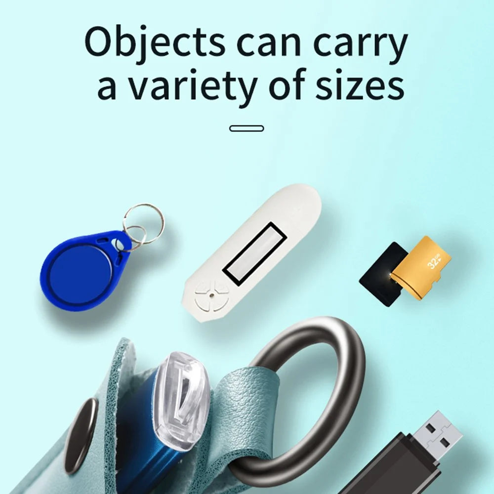 BUBM BM01238020 Cable Management Sleeve Data Cord Organizer Cover Bag Storage Pouch for Key, Smart Bluetooth-compatible Finder and Small Items - Water Blue - 2